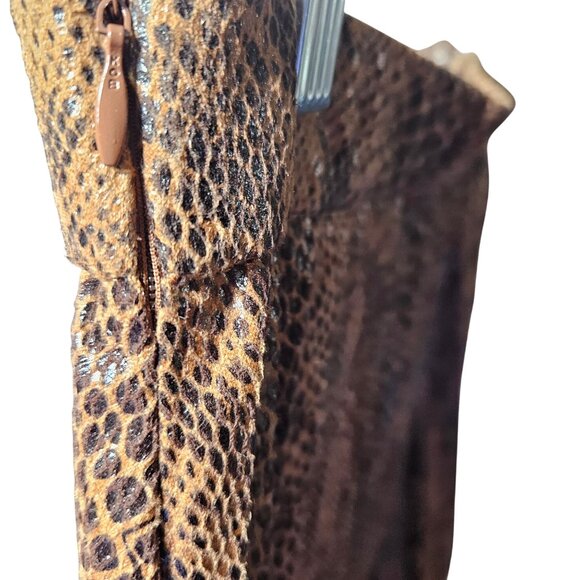 Snake Print Pleated Midi Skirt With Side Zipper By &Other Stories - Picture 5 of 5